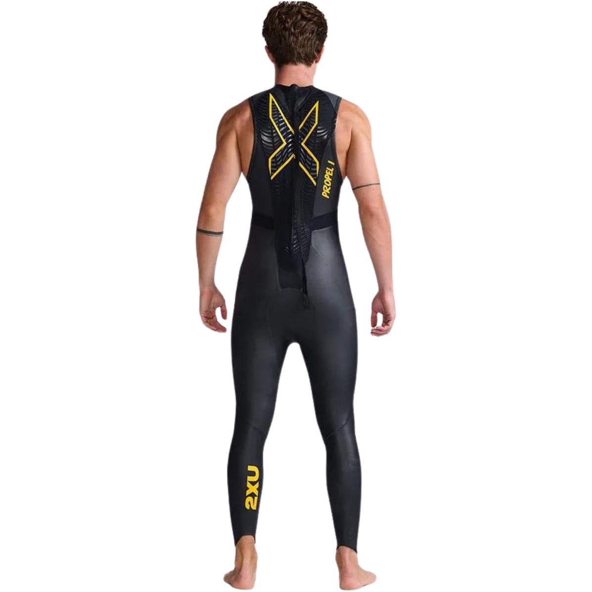 2026 2XU Mens Propel P:1 Sleeveless Swim Wetsuit MW4992c - Black / Ambition